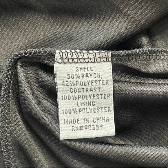 J GEE Black Embroidered Long Sleeve Boho Flowy Casual Mini Dress Size S - Picture 5 of 8